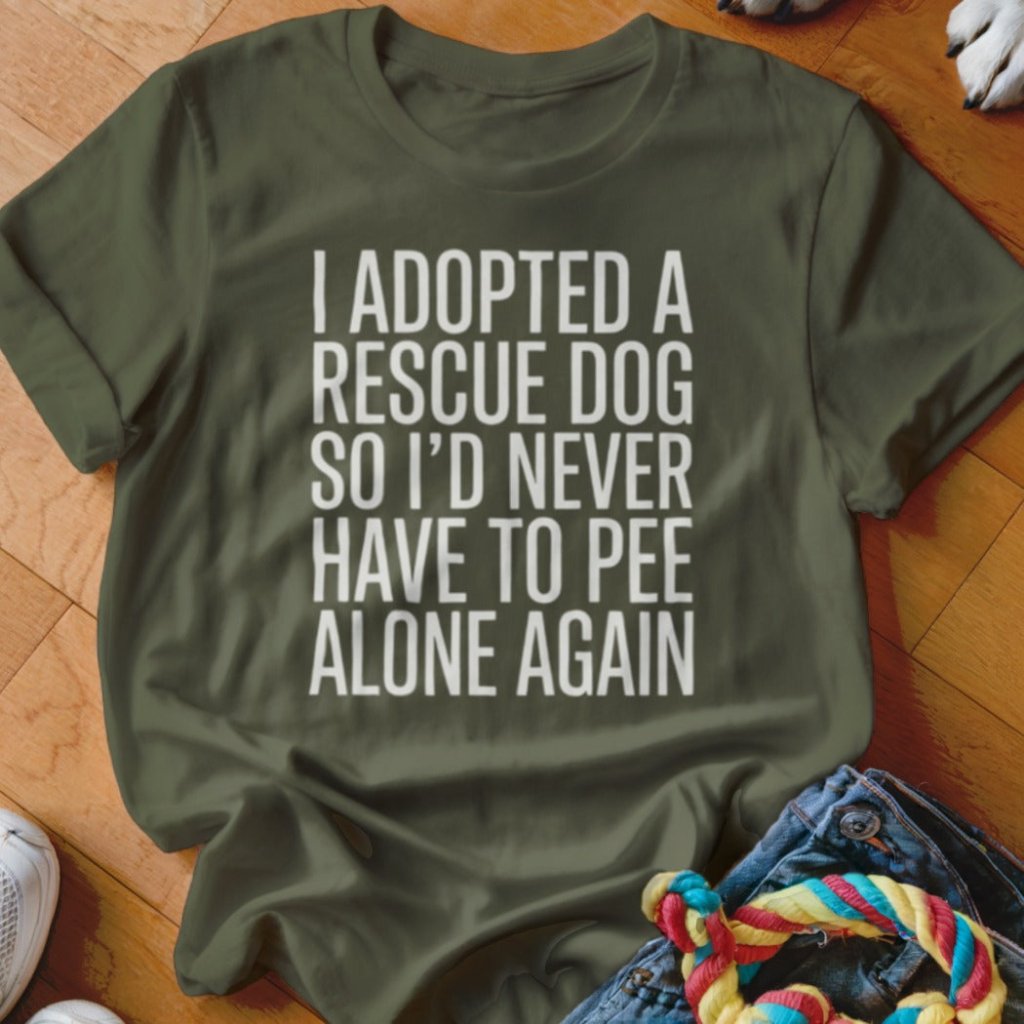 Pee Alone Shirt - The Pawsitive Initiative