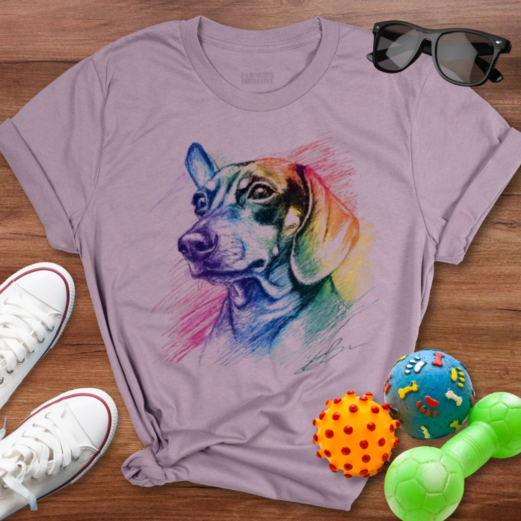 Rainbow Dachshund Shirt - The Pawsitive Initiative