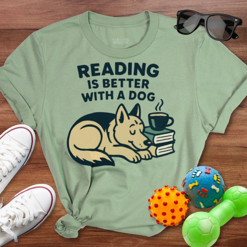 Reading is Better with a Dog Shirt - The Pawsitive Initiative
