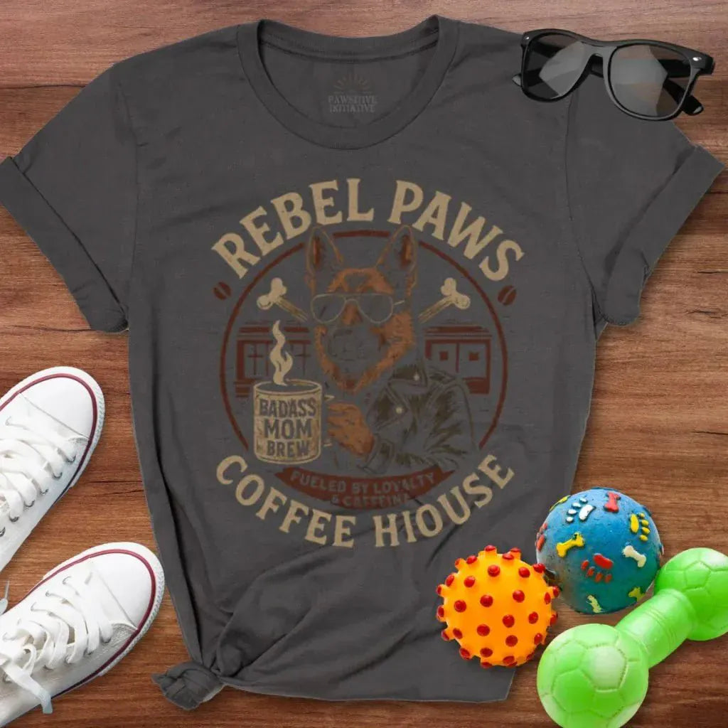 Rebel Paws Coffee House Shirt - The Pawsitive Initiative