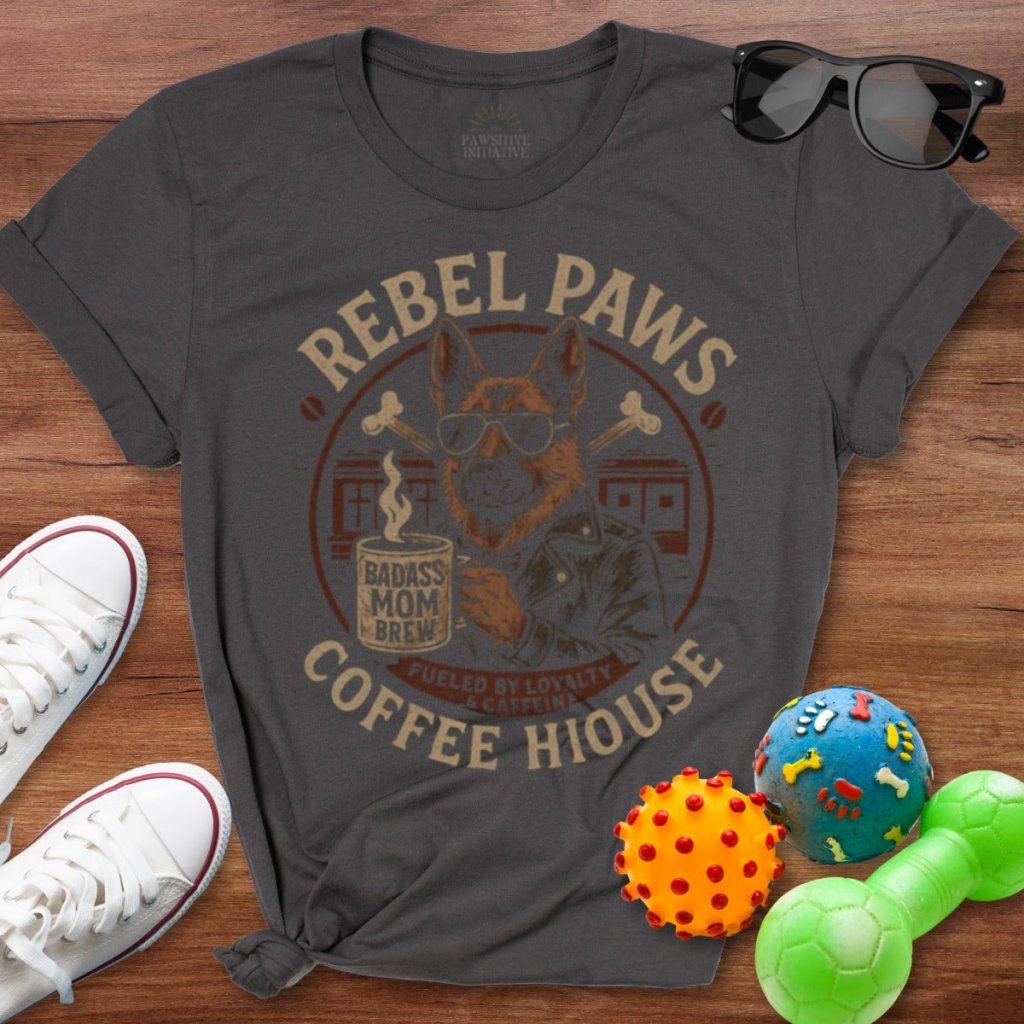 Rebel Paws Coffee House Shirt - The Pawsitive Initiative
