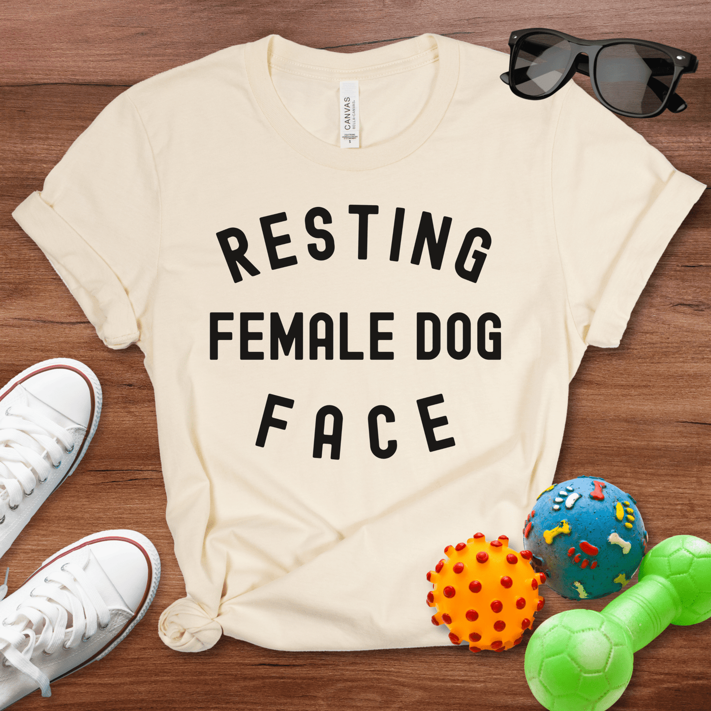 Resting Female Dog Face Shirt - The Pawsitive Initiative