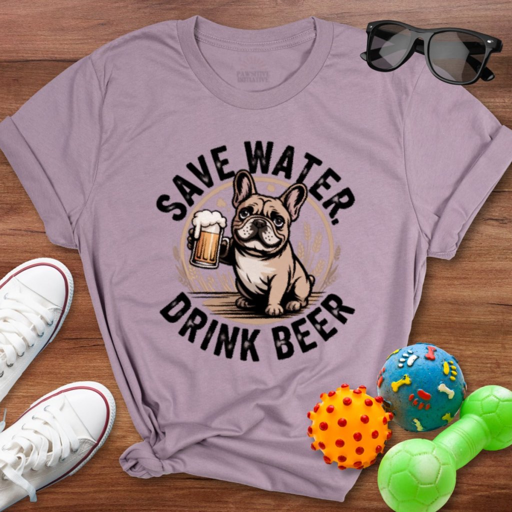 Save Water Frenchie Shirt - The Pawsitive Initiative