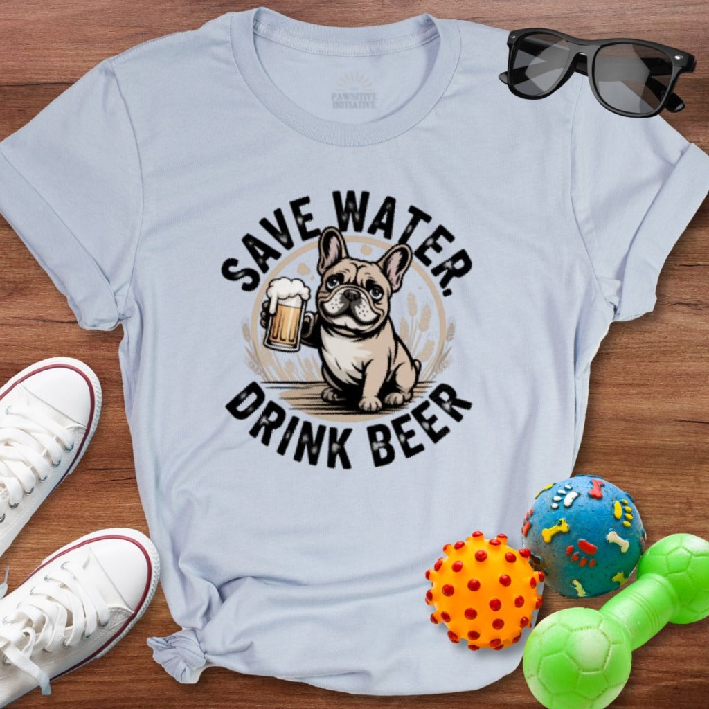 Save Water Frenchie Shirt - The Pawsitive Initiative