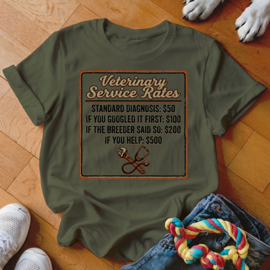 Service Rates Shirt - The Pawsitive Initiative