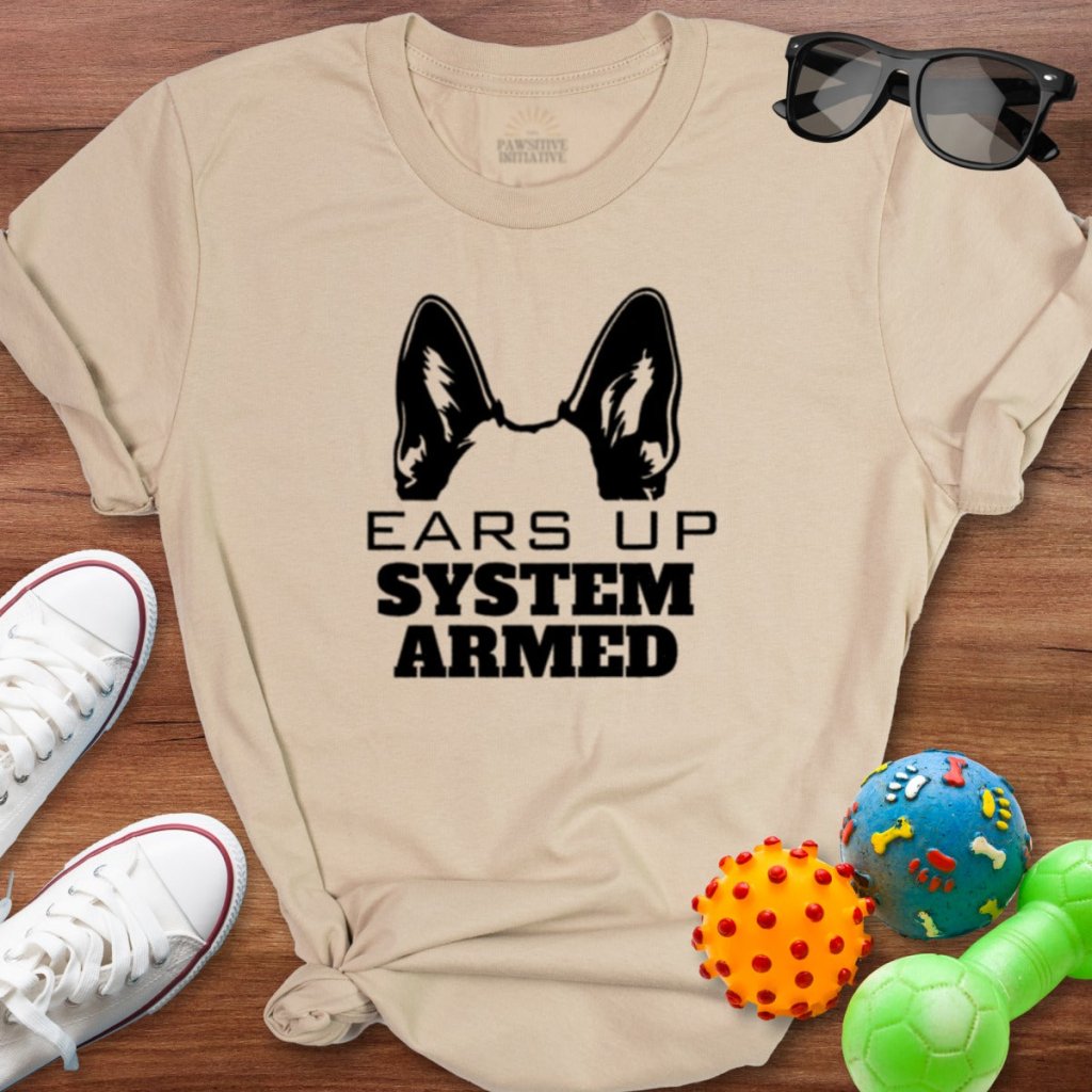 Shepherd Ears Up Shirt - The Pawsitive Initiative