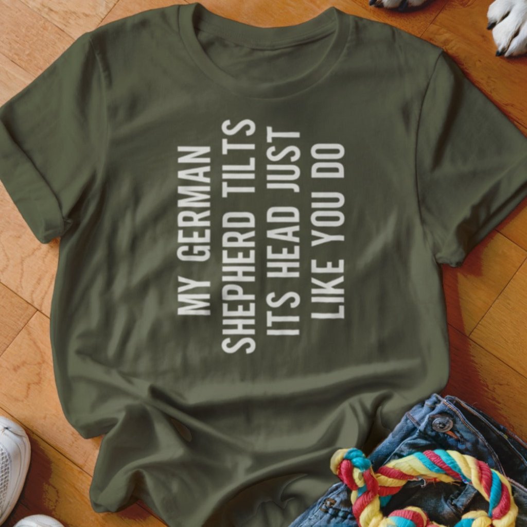 Shepherd Head Tilt Shirt - The Pawsitive Initiative