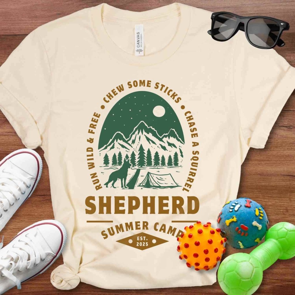 Shepherd Summer Camp Shirt - The Pawsitive Initiative