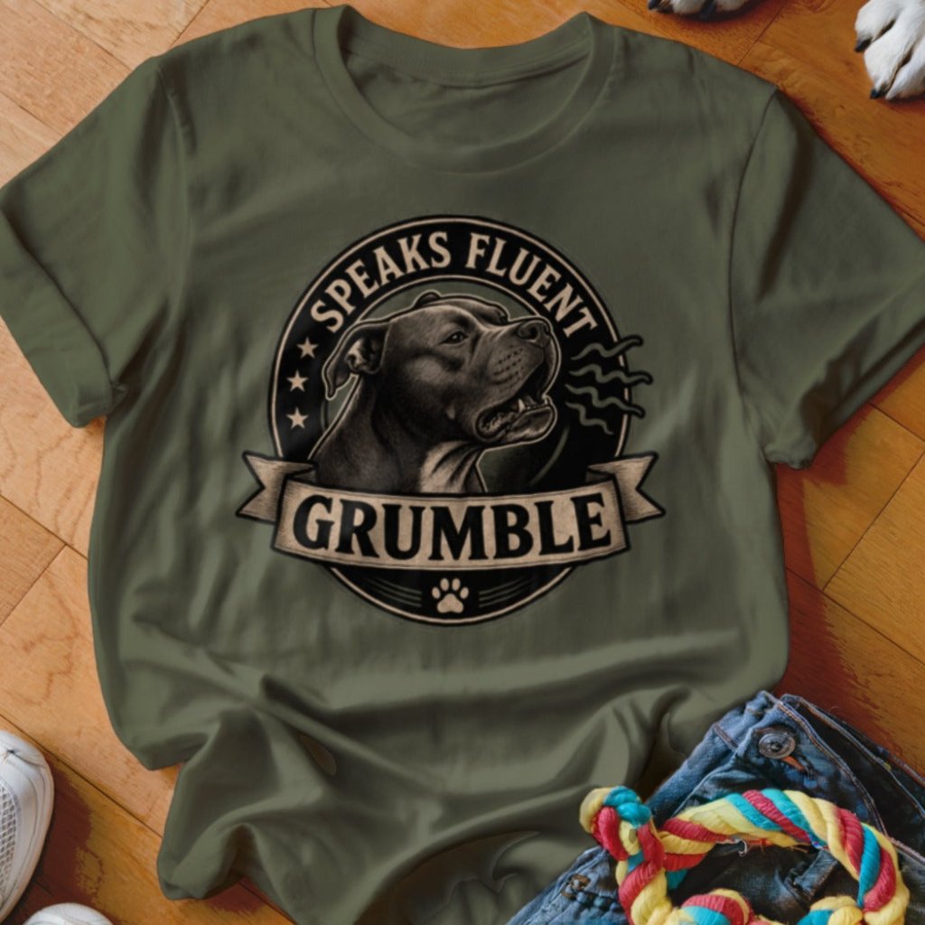 Speaks Fluent Grumble Shirt - The Pawsitive Initiative