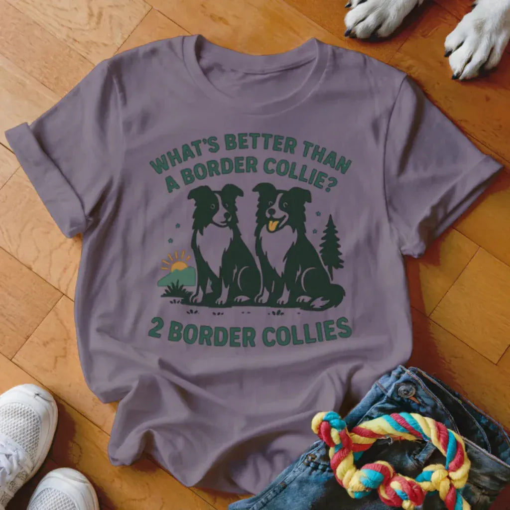 Two Border Collies Shirt - The Pawsitive Initiative