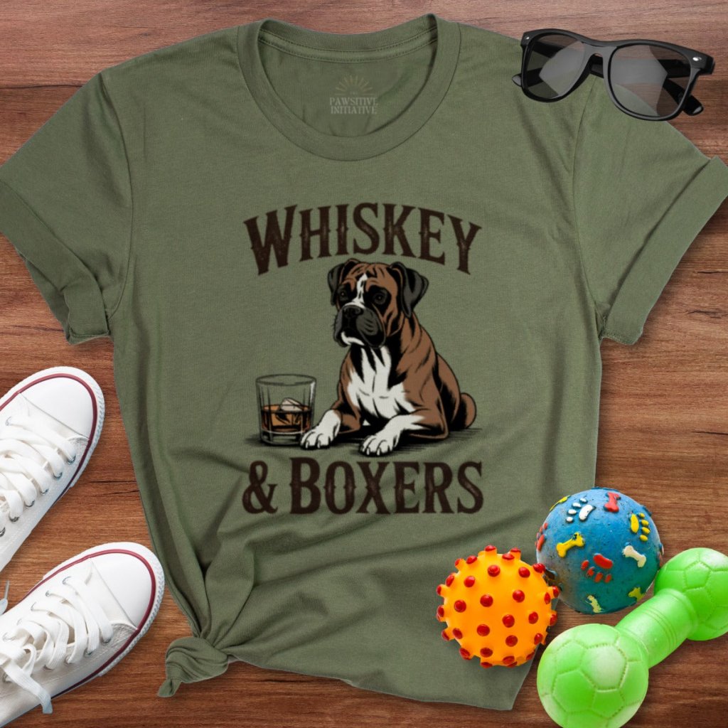 Whiskey & Boxers Shirt - The Pawsitive Initiative