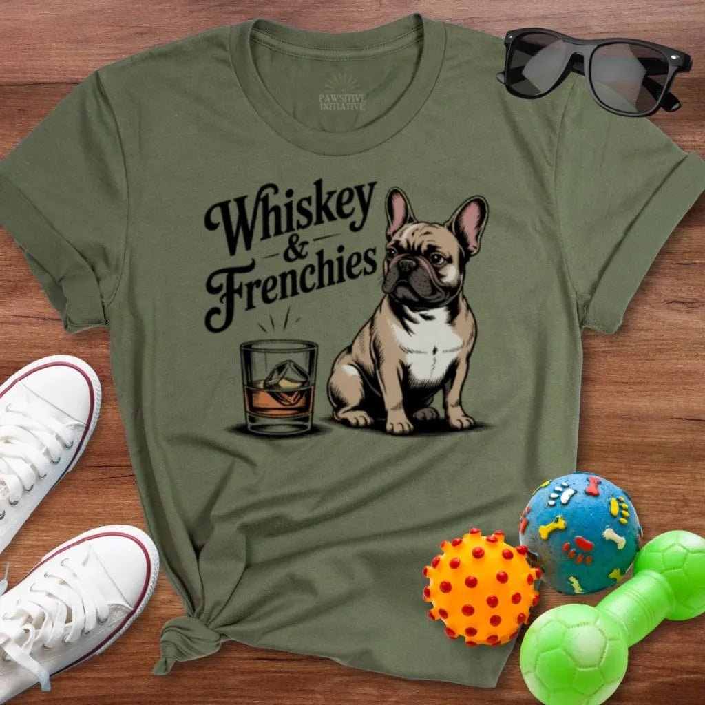 Whiskey & Frenchies Shirt - The Pawsitive Initiative