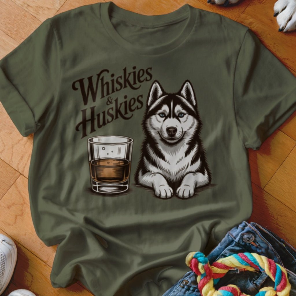 Whiskies & Huskies Shirt - The Pawsitive Initiative