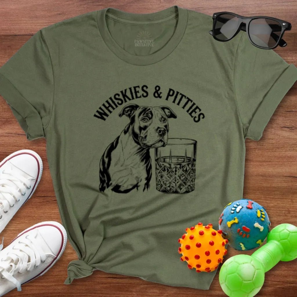 Whiskies & Pitties Shirt - The Pawsitive Initiative