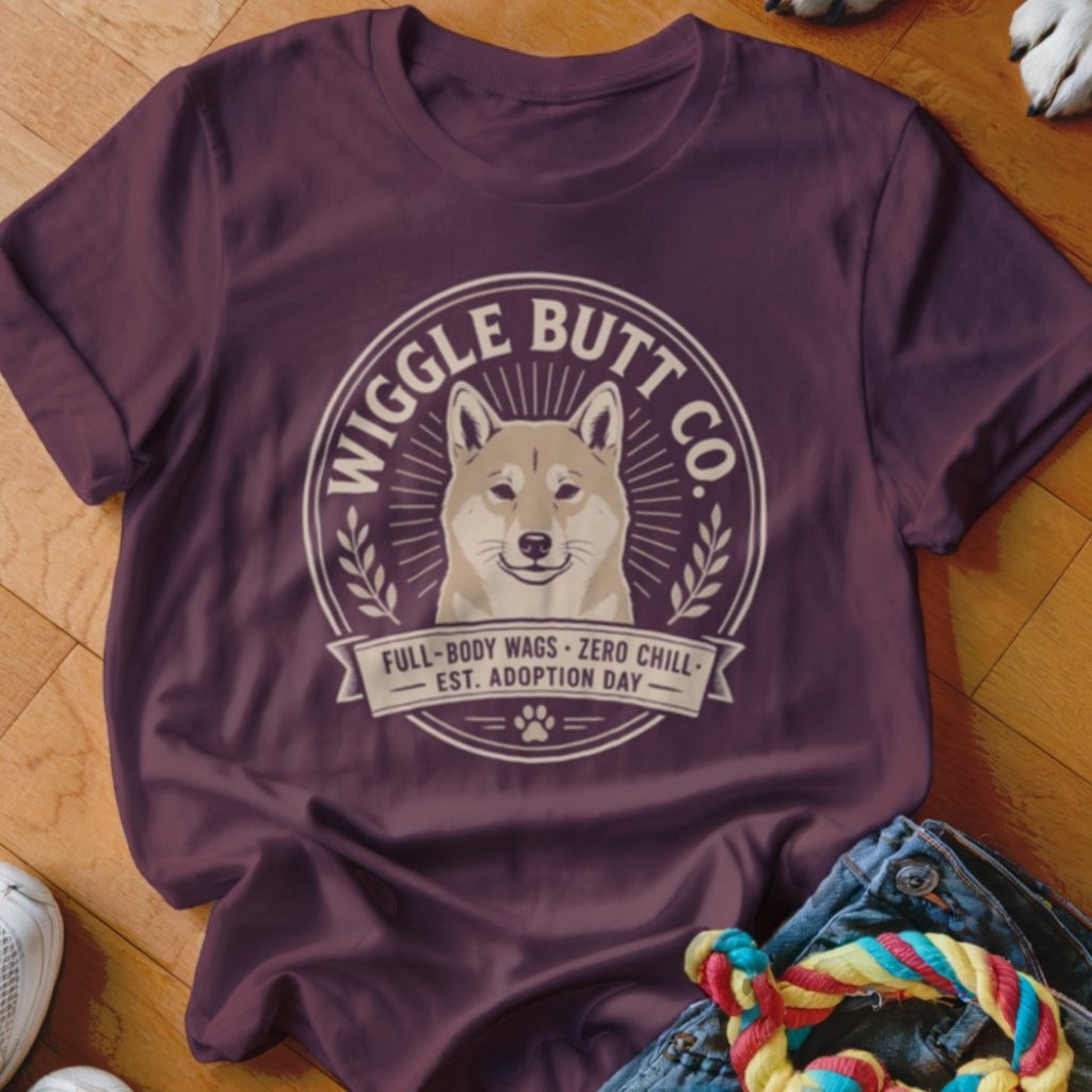 Wiggle Butt Co Shiba Inu Shirt - The Pawsitive Initiative