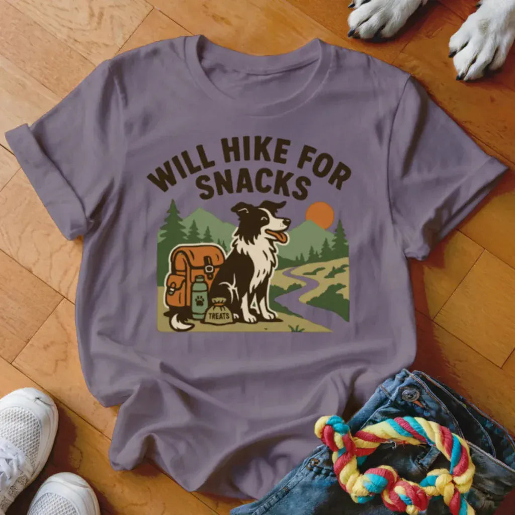 Will Hike For Snacks Shirt - The Pawsitive Initiative