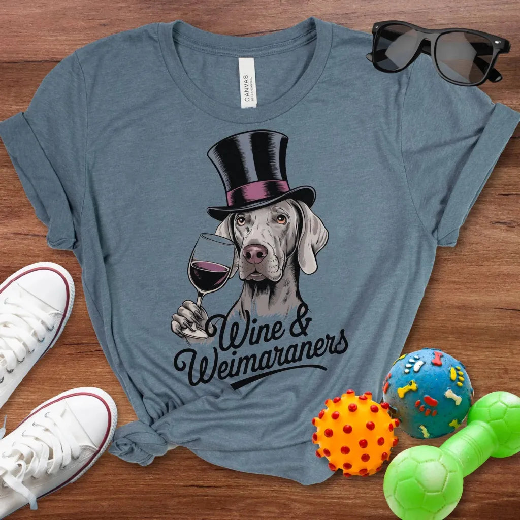 Wine & Weimaraners Shirt - The Pawsitive Initiative