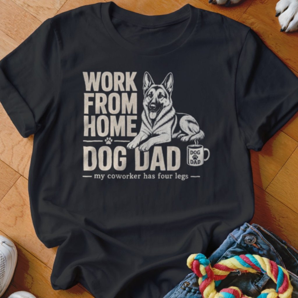 Work From Home Dog Dad Shirt - The Pawsitive Initiative