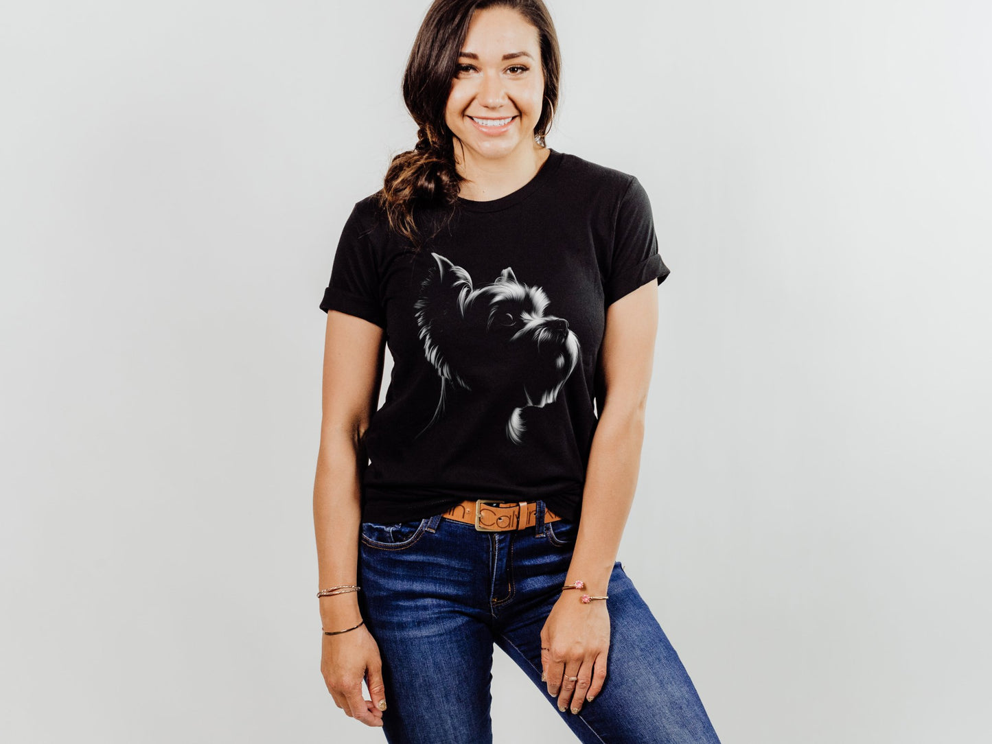 Yorkie Silhouette Shirt - The Pawsitive Initiative