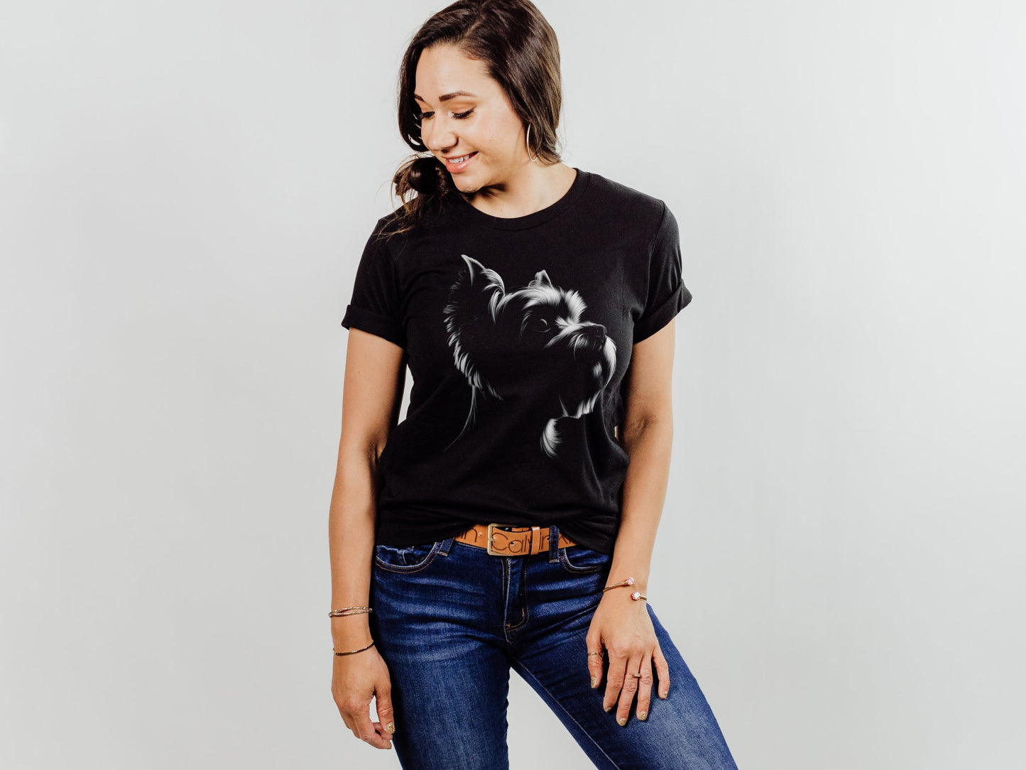 Yorkie Silhouette Shirt - The Pawsitive Initiative