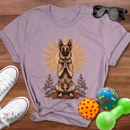 Meditating Dog Graphic Design T-shirt product type