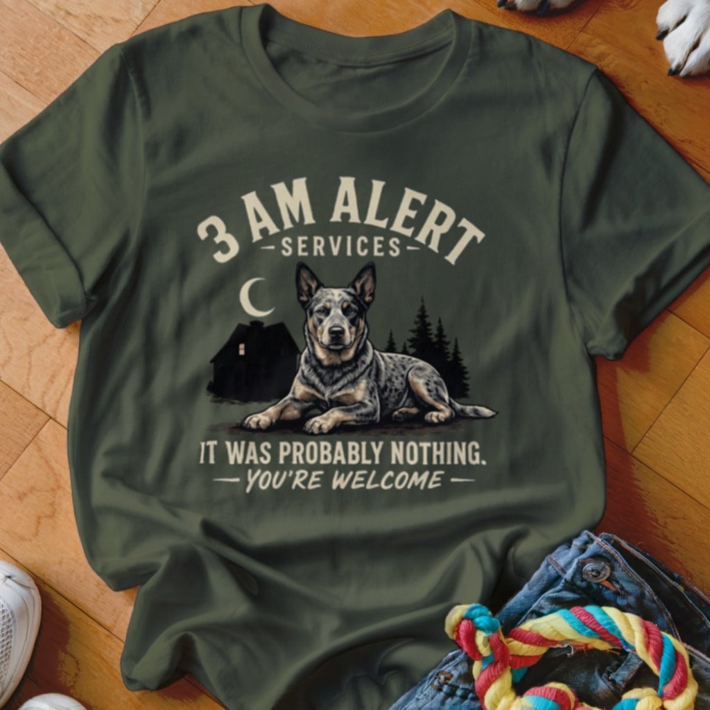 3 AM Alert Services Cattle Dog Shirt - The Pawsitive Initiative