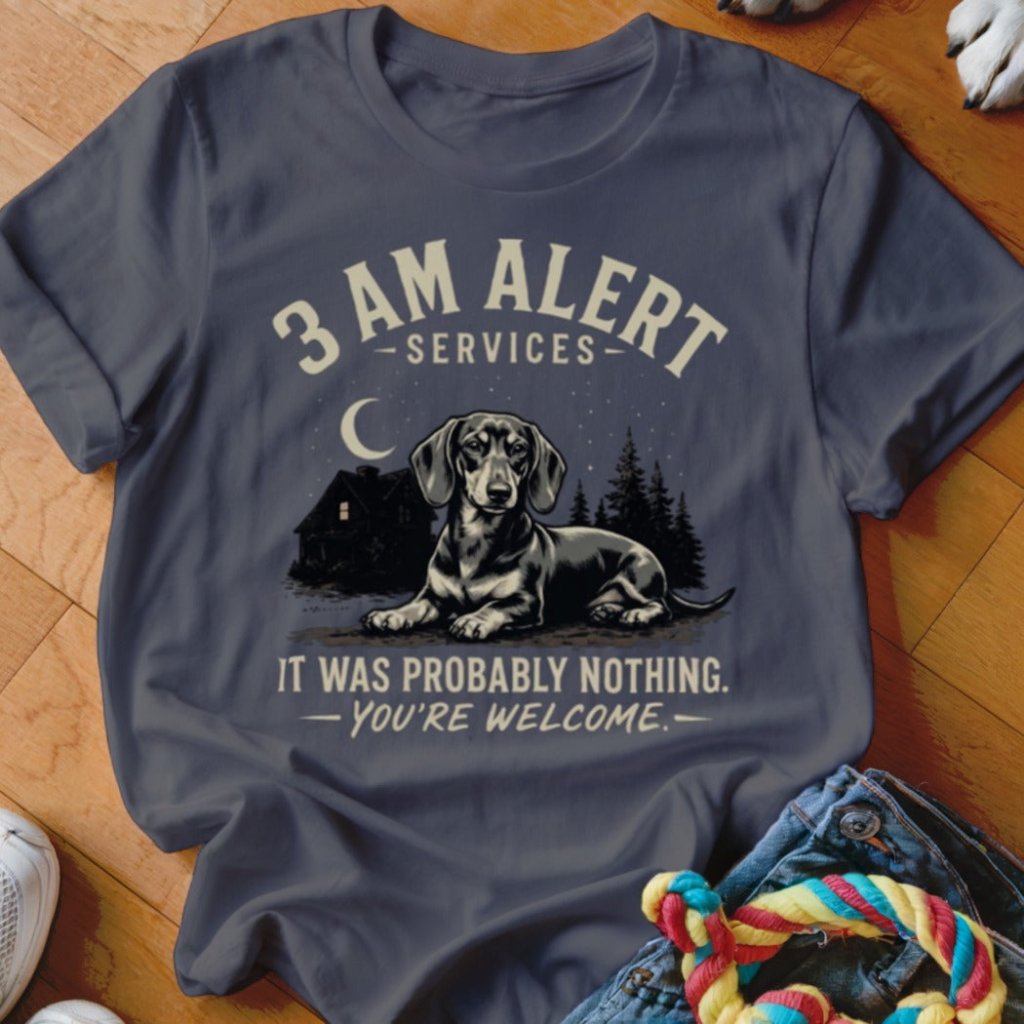 3 AM Alert Services Dachshund Shirt - The Pawsitive Initiative