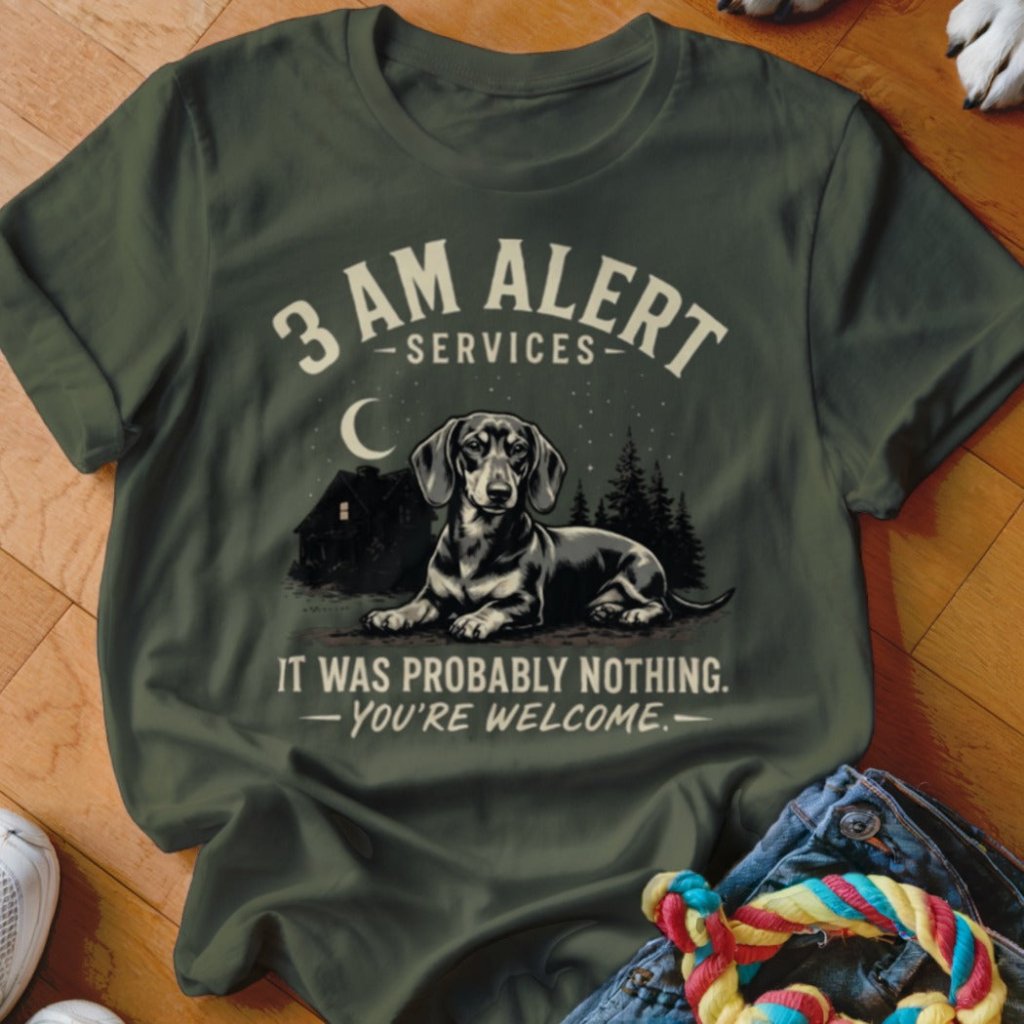 3 AM Alert Services Dachshund Shirt - The Pawsitive Initiative