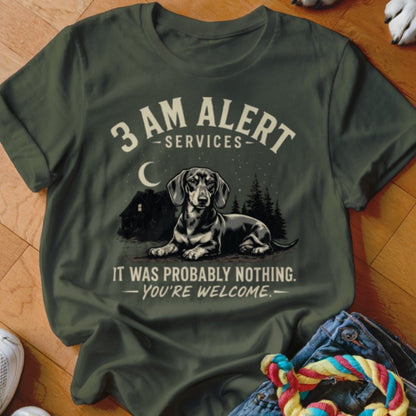3 AM Alert Services Dachshund Shirt - The Pawsitive Initiative