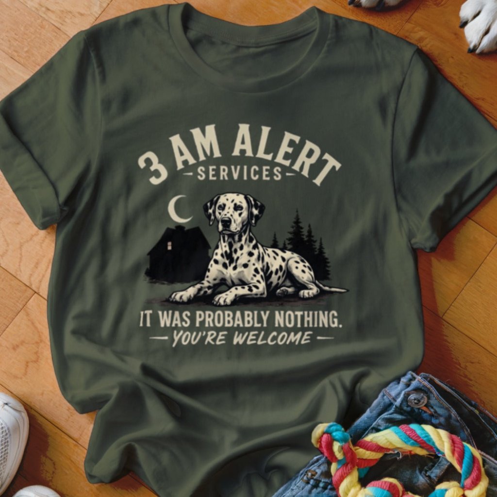 3 AM Alert Services Dalmatian Shirt - The Pawsitive Initiative