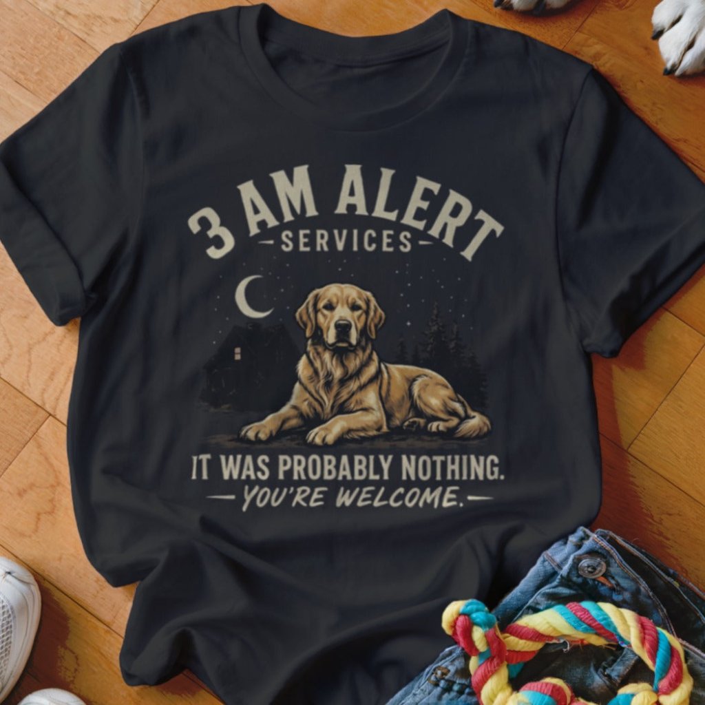 3 AM Alert Services Golden Shirt - The Pawsitive Initiative