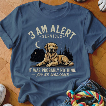3 AM Alert Services Golden Shirt - The Pawsitive Initiative