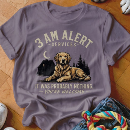 3 AM Alert Services Golden Shirt - The Pawsitive Initiative