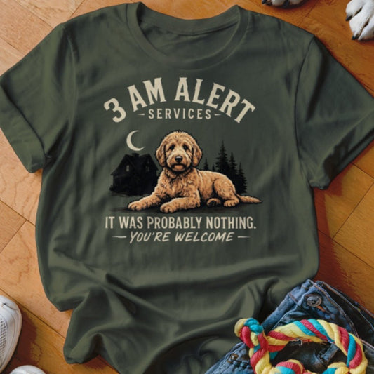 3 AM Alert Services Goldendoodle Shirt - The Pawsitive Initiative