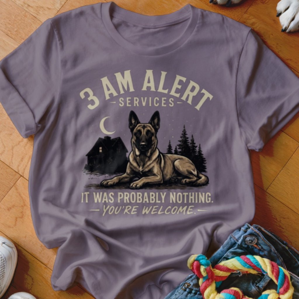 3 AM Alert Services Malinois Shirt - The Pawsitive Initiative