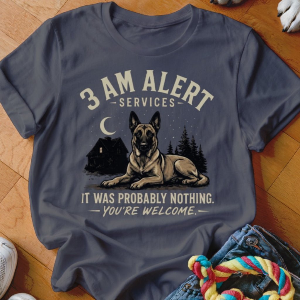 3 AM Alert Services Malinois Shirt - The Pawsitive Initiative