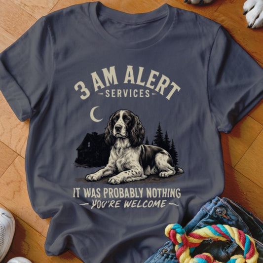 3 AM Alert Services Springer Spaniel Shirt - The Pawsitive Initiative