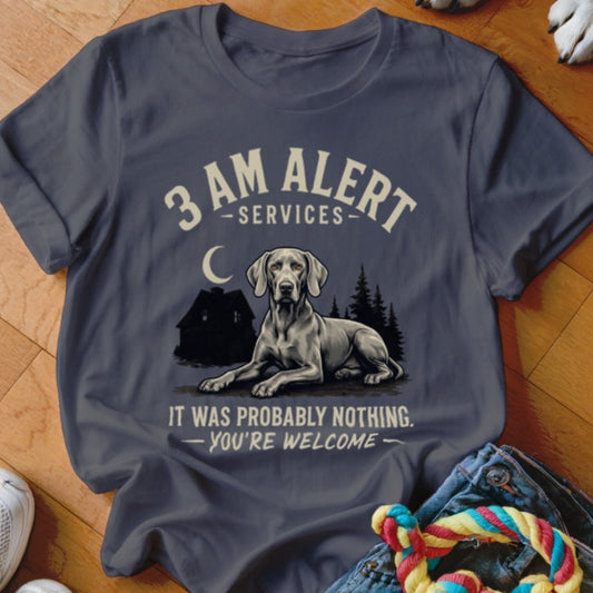 3 AM Alert Services Weimaraner Shirt - The Pawsitive Initiative
