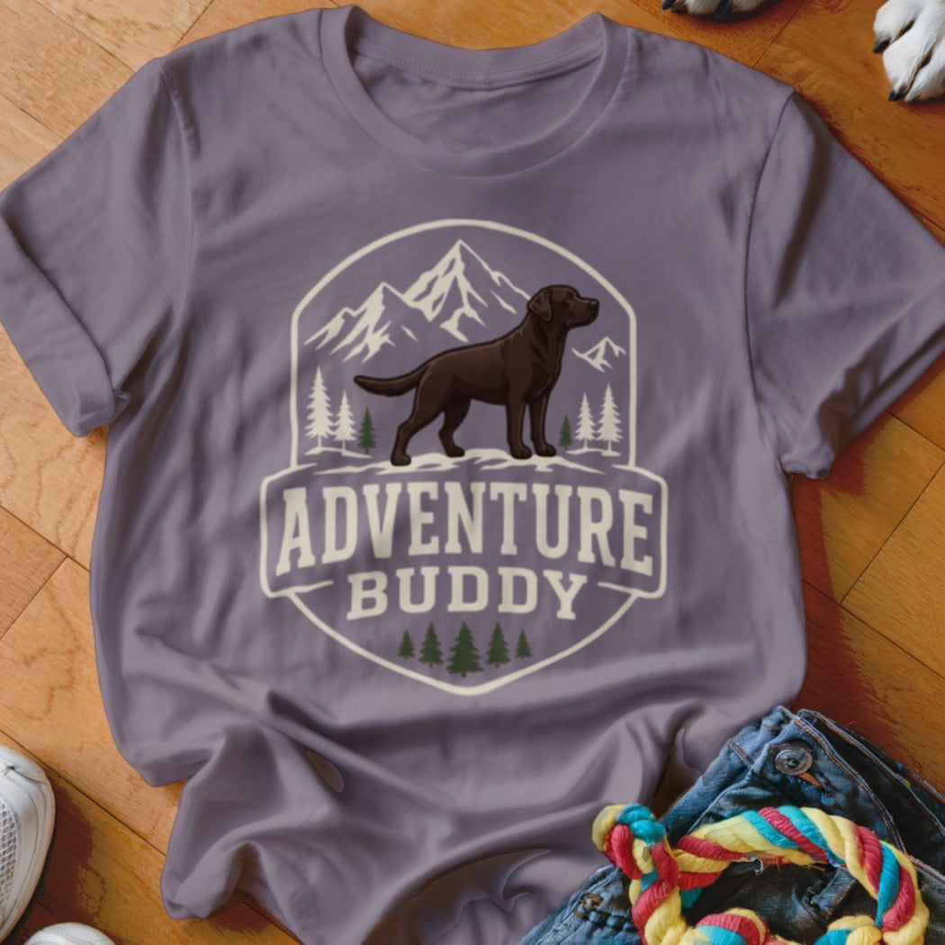 Adventure Buddy Chocolate Lab Shirt