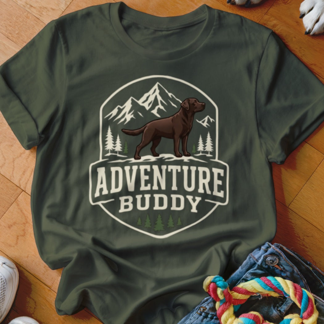 Adventure Buddy Chocolate Lab Shirt