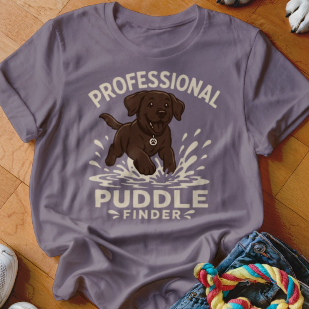 Professional Puddle Finder Chocolate Lab Shirt