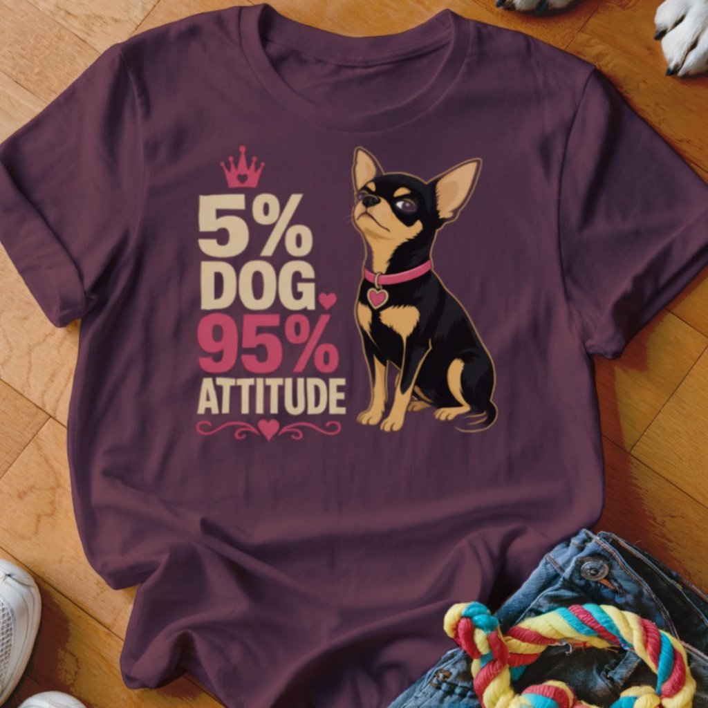 5% Dog, 95% Attitude Shirt - The Pawsitive Initiative