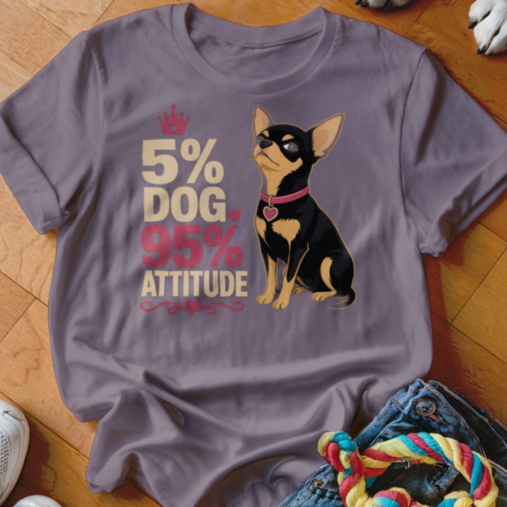 5% Dog, 95% Attitude Shirt - The Pawsitive Initiative