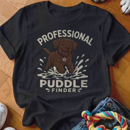 Professional Puddle Finder Chocolate Lab Shirt