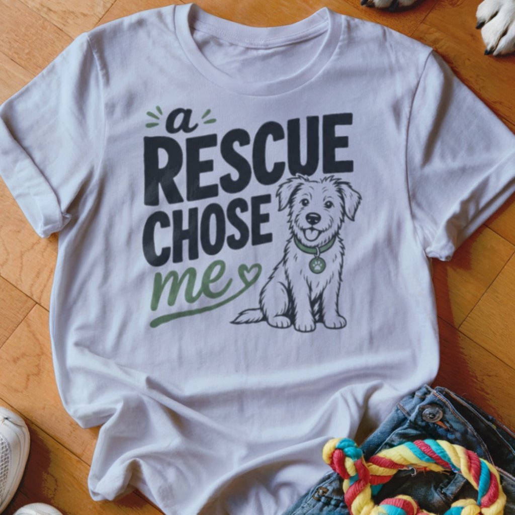 A Rescue Chose Me Shirt - The Pawsitive Initiative