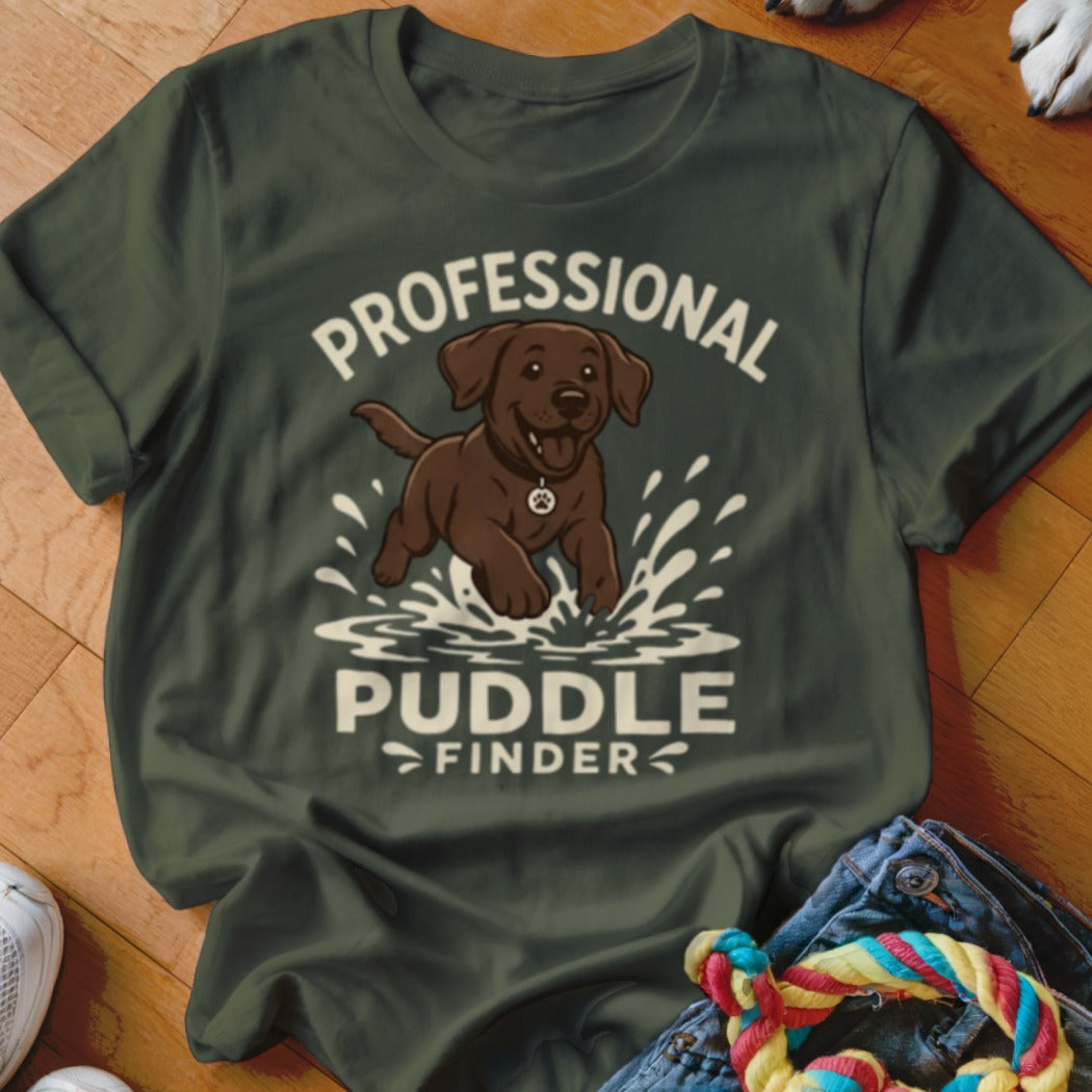 Professional Puddle Finder Chocolate Lab Shirt