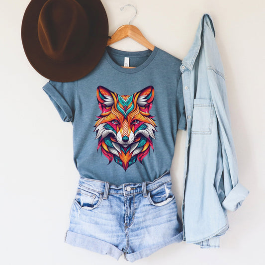 Abstract Fox Shirt - The Pawsitive Initiative