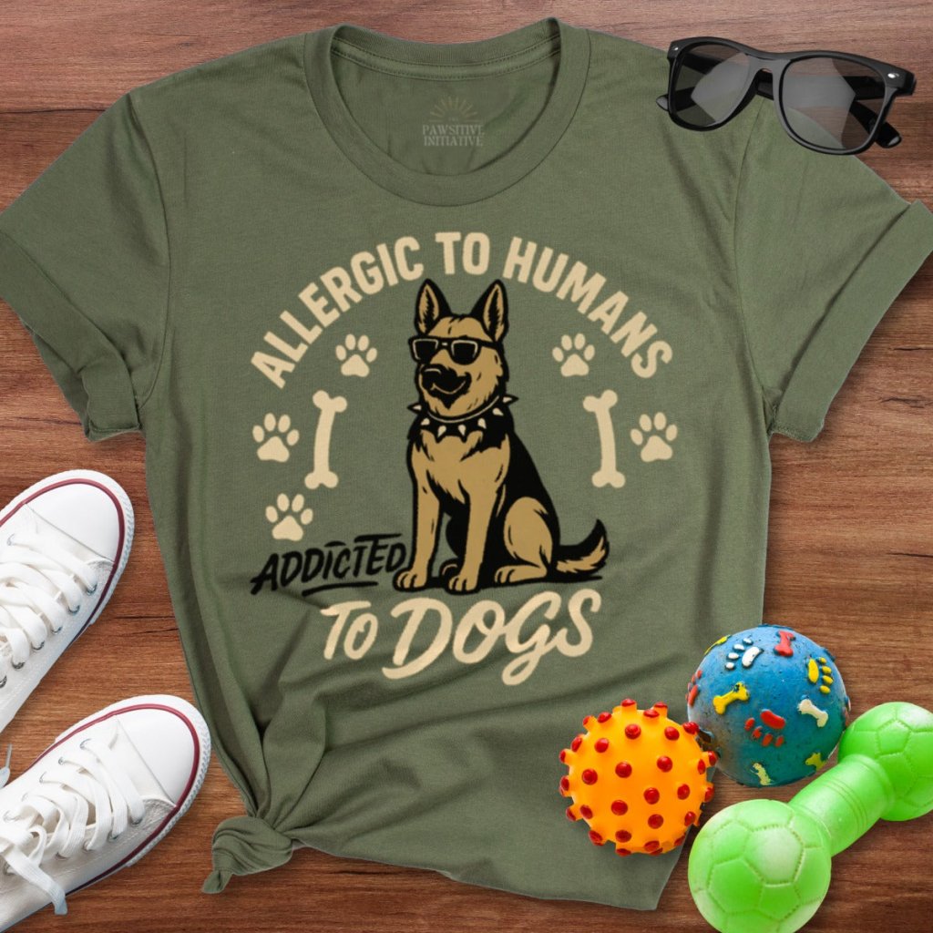 Addicted to Dogs Shirt - The Pawsitive Initiative