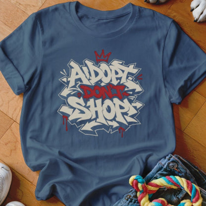 Adopt Don't Shop Graffiti Shirt - The Pawsitive Initiative