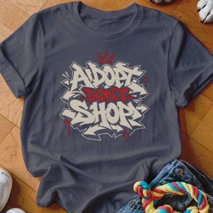 Adopt Don't Shop Graffiti Shirt - The Pawsitive Initiative